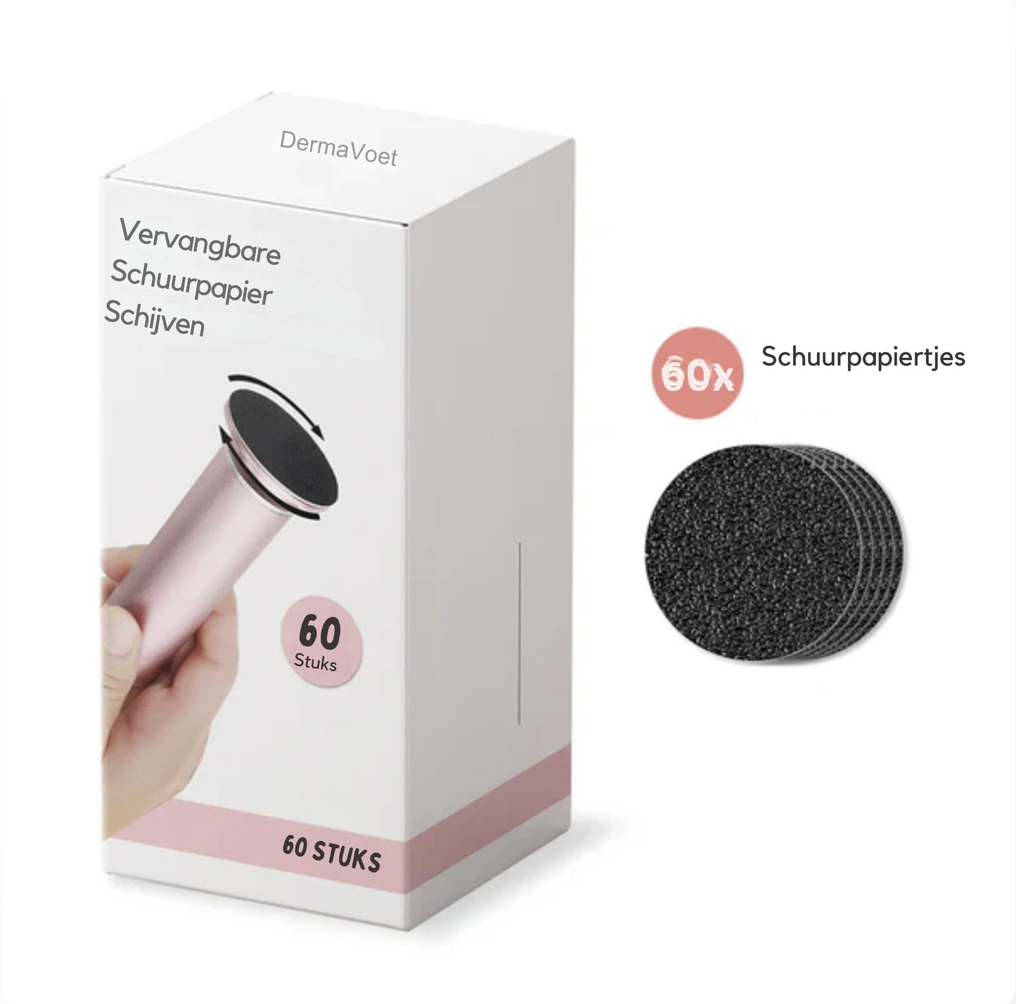 60Pak schuurpapier voor Eelt verwijderaar